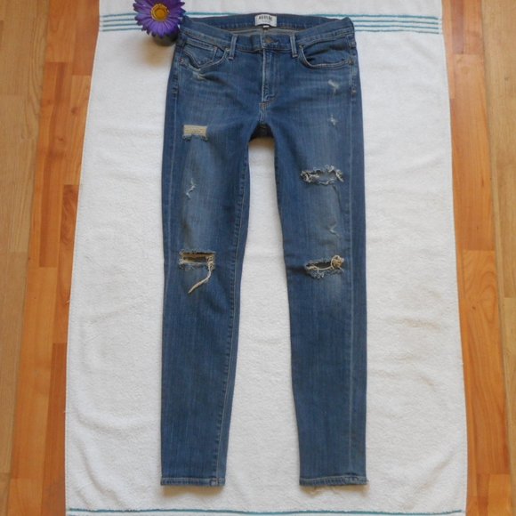 AGOLDE Jeans Size 29 Skinny Distressed Denim - Picture 7 of 15